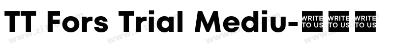 TT Fors Trial Mediu字体转换
